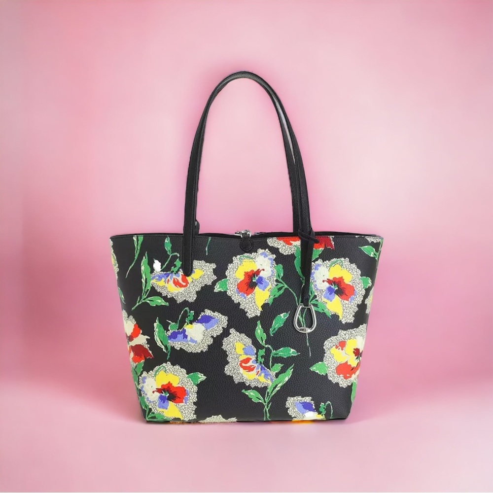 LIKE NEW Lauren Ralph Lauren Les Jardins Reversible Vegan Leather Tote